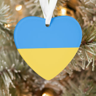 Ukraine flag ornament