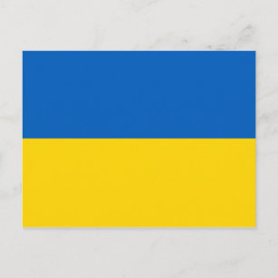 Ukraine Flag Postcard