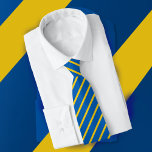 Ukraine Flag Professional Elegant Office Tie<br><div class="desc">Ukraine Flag Professional and Elegant Office neck tie featuring a classic Blue and Yellow Striped pattern background,  double-sided print.</div>