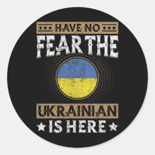 Ukraine Flag Proud Ukrainians Men And Women 2  Classic Round Sticker
