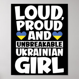 Ukraine Flag Proud Ukrainians Men And Women Poster