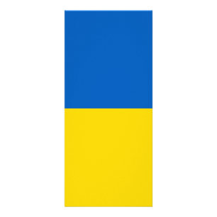 Ukraine flag rack card