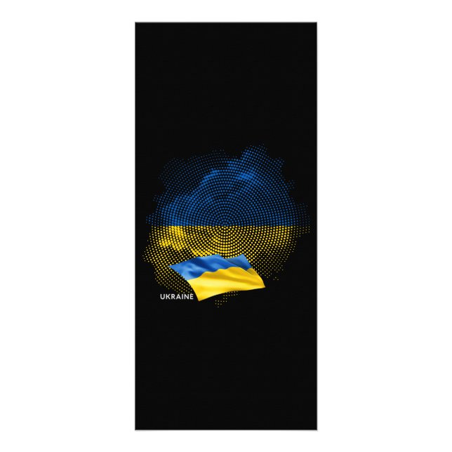 Ukraine flag rack card (Front)