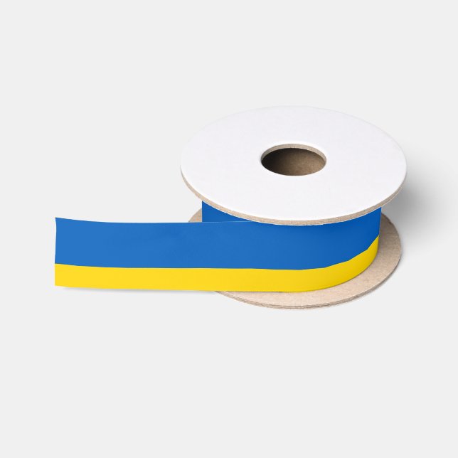 Ukraine Flag Satin Ribbon (Spool)
