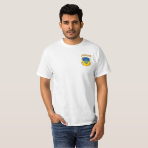 Ukraine Flag Shield & Emblem T-Shirt