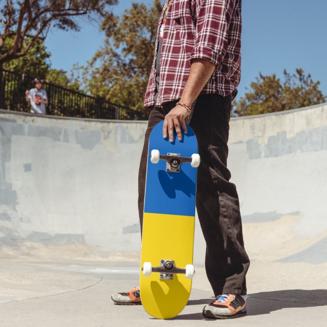 Ukraine Flag Skateboard (Outdoor 2)