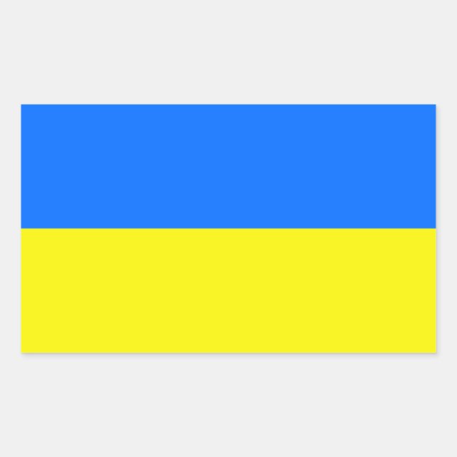 Ukraine Flag Sticker (Front)