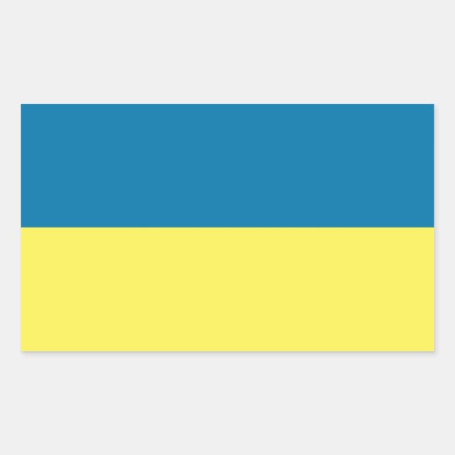 Ukraine Flag Sticker (Front)