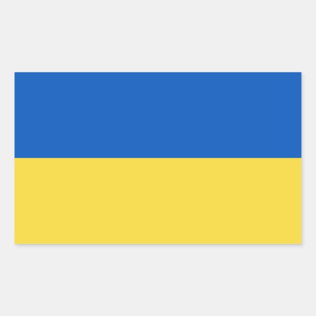 Ukraine Flag Sticker (Front)