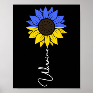 Ukraine Flag Sunflower 1 Poster