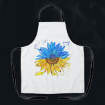 Ukraine Flag Sunflower Vintage Shirt Ukrainian Sup Apron<br><div class="desc">Ukraine Flag Sunflower Vintage Shirt Ukrainian Support Lover</div>