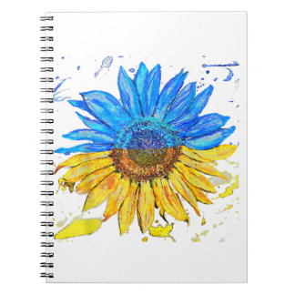 Ukraine Flag Sunflower Vintage Shirt Ukrainian Sup Notebook