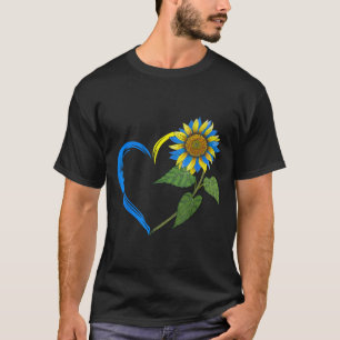 Ukraine Flag Sunflower Vintage Ukrainian Lovers Uk T-Shirt