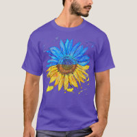 Ukraine Flag Sunflower Vintage  Ukrainian Support 