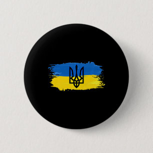 Ukraine Flag Support Love Ukrainian Ukraine Pride 2 Inch Round Button