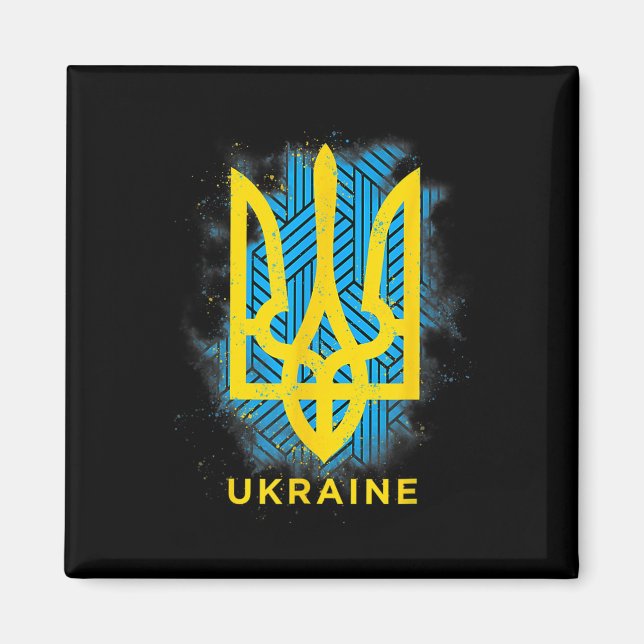 Ukraine Flag Symbol Love Peace And Good Luck  Magnet (Front)