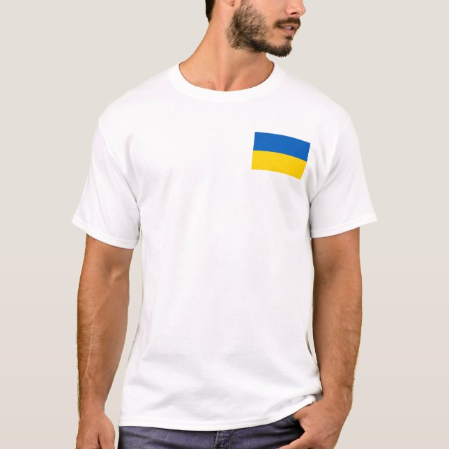 Ukraine Flag T-Shirt (Front)