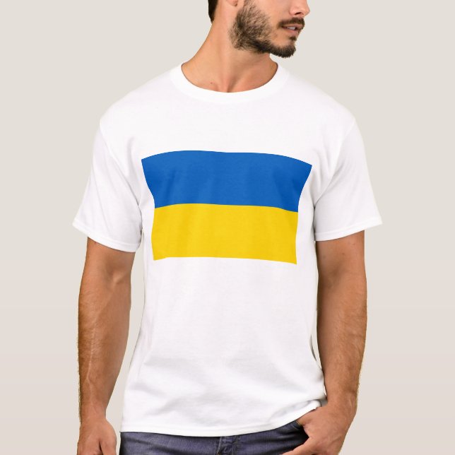 Ukraine Flag T-Shirt (Front)