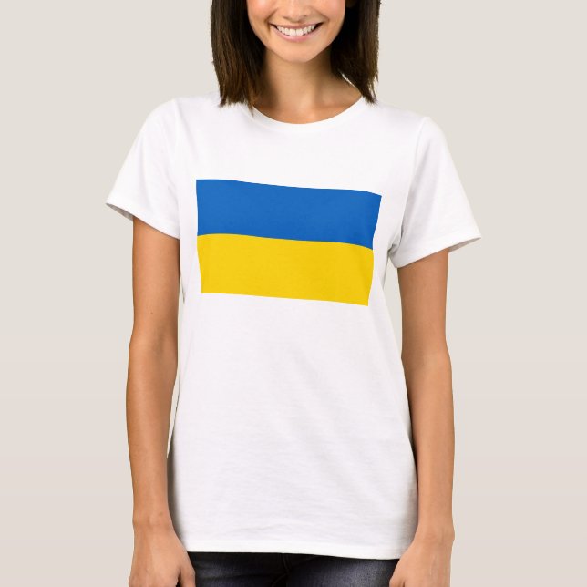 Ukraine Flag T-Shirt (Front)