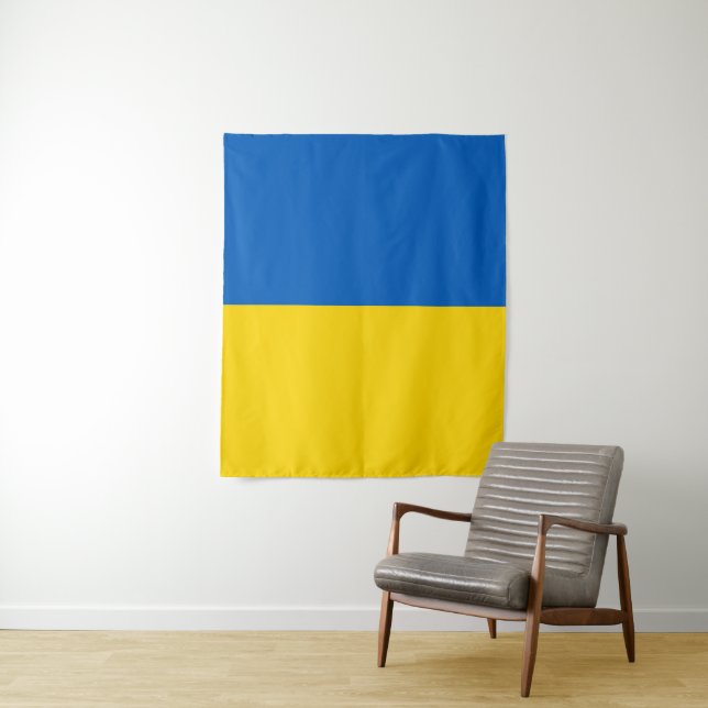 Ukraine flag tapestry (In Situ)