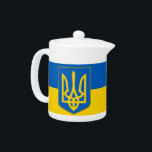 Ukraine Flag Teapot<br><div class="desc">Add a vibrant touch of Ukrainian spirit to your tea time with our exclusive teapot featuring the flag of Ukraine! Crafted with meticulous attention to detail, this teapot is more than just functional; it's a celebration of Ukrainian heritage and cultural pride. The bold design proudly showcases the iconic blue and...</div>