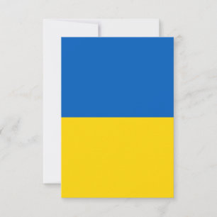 Ukraine flag thank you card