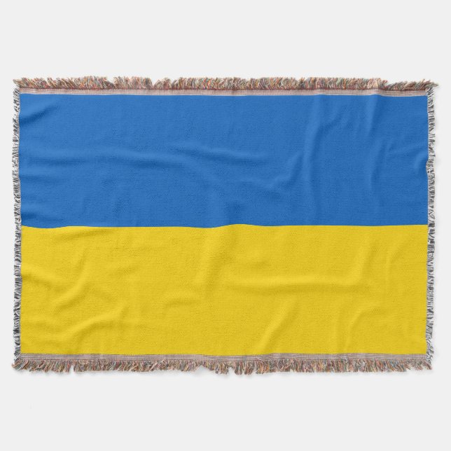 Ukraine flag throw blanket (Front)