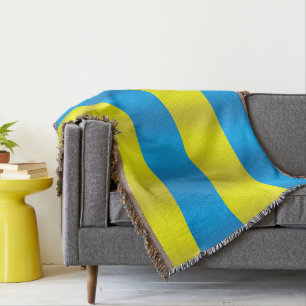 Ukraine Flag Throw Blanket