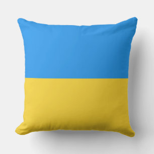 Ukraine flag throw pillow