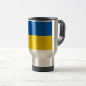 Ukraine Flag Travel Mug (Front Right)