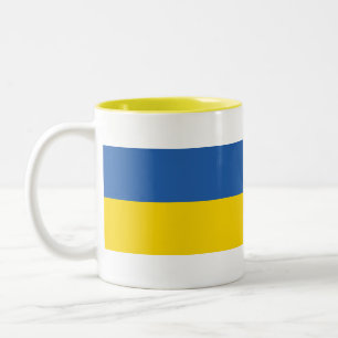 UKRAINE-FLAG Two-Tone COFFEE MUG