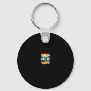 Ukraine Flag Ukraine Stand With Zelensky Peace  Keychain