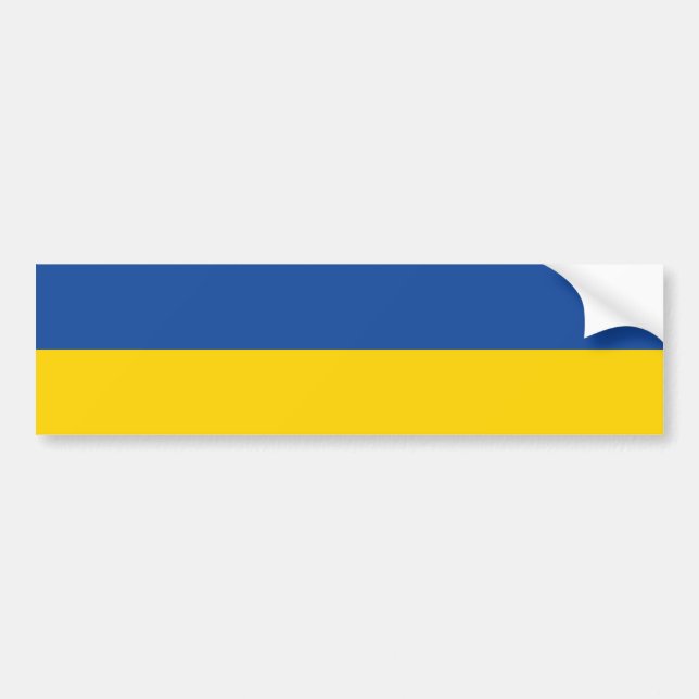 Ukraine Flag, Ukrainian Country Patriotic Gift Bumper Sticker (Front)