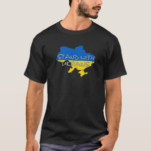 Ukraine Flag Ukrainian EU STAND WITH Tryzub No Put T-Shirt