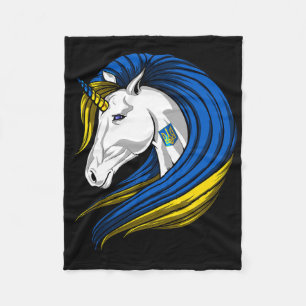 Ukraine Flag Ukrainian  Fleece Blanket