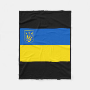 Ukraine Flag Ukrainian National Flag  Fleece Blanket