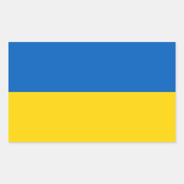 Ukraine Flag Ukrainian Patriotic Sticker (Front)