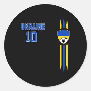 Ukraine Flag Ukrainian Pride Lovers 6 Classic Round Sticker