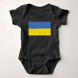 Ukraine Flag, Ukrainian Slava Ukraini Слава Україн Baby Bodysuit