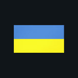 Ukraine Flag, Ukrainian Slava Ukraini Слава Україн Canvas Print<br><div class="desc">The colours of Ukraine's flag, blue and yellow, have flown for centuries over a land rich in history and spirit. Blue represents the vast Ukrainian sky, while yellow symbolizes the golden wheat fields that stretch across its fertile plains. This simple yet powerful symbol has become a beacon of hope and...</div>
