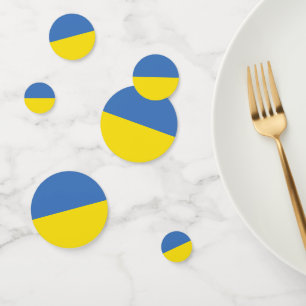 Ukraine Flag, Ukrainian Slava Ukraini Слава Україн Confetti