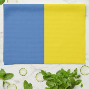 Ukraine Flag, Ukrainian Slava Ukraini Слава Україн Kitchen Towel