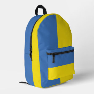 Ukraine Flag, Ukrainian Slava Ukraini Слава Україн Printed Backpack