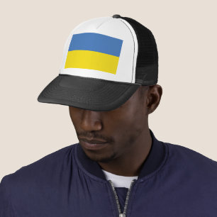 Ukraine Flag, Ukrainian Slava Ukraini Слава Україн Trucker Hat
