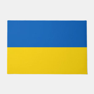 Ukraine Flag Ukrainian Support Blue Yellow Doormat