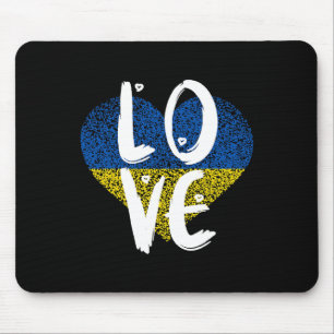 Ukraine Flag Ukrainian Ukraine Pride Heart 1 Mouse Pad
