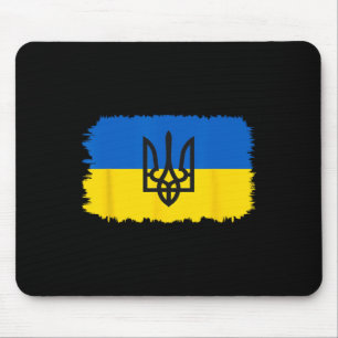 Ukraine Flag Ukrainian Ukraine Pride Heart 4 Mouse Pad