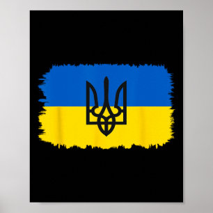 Ukraine Flag Ukrainian Ukraine Pride Heart 4  Poster