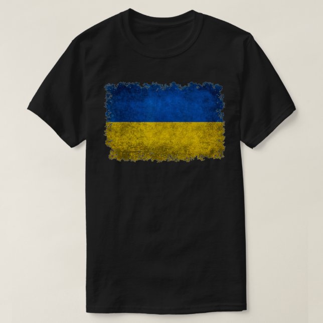 Ukraine Flag Ukrainian Ukraine Pride Heart T-Shirt (Design Front)