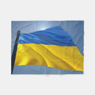 Ukraine Flag - War, Politics, Suffering Fleece Blanket